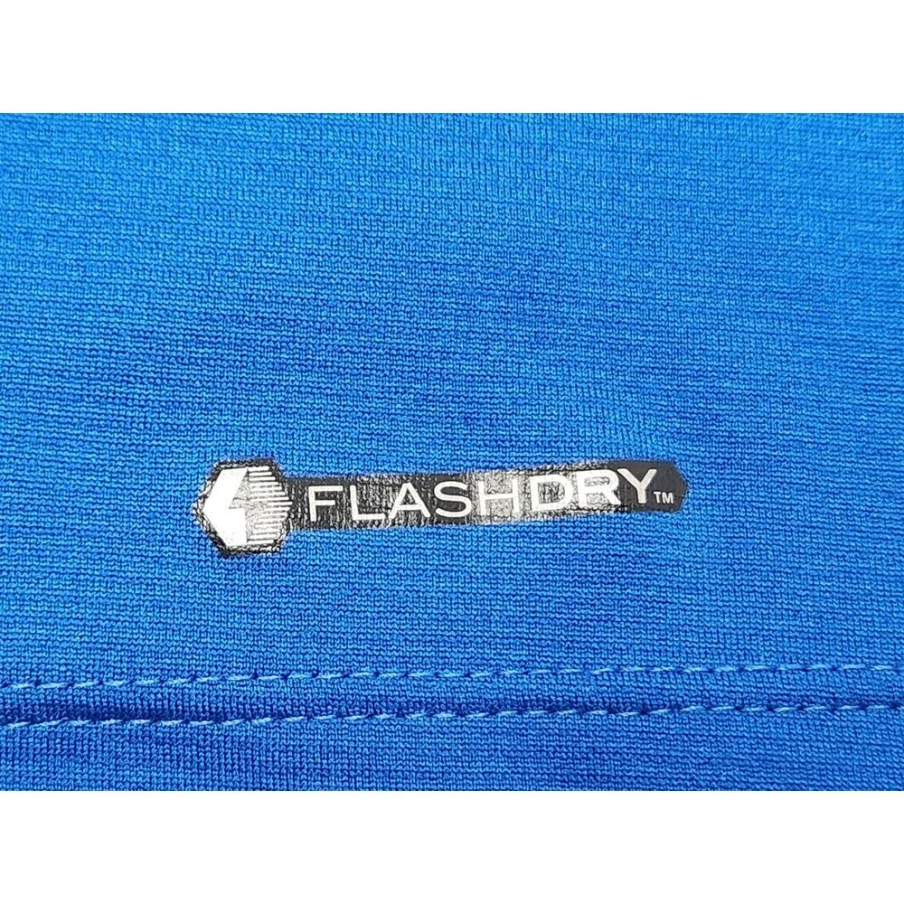 The North‎ Face Shirt Men's M Blue Long Sleeve Impulse Active Flashdry 1/4 Zip - Picture 5 of 10